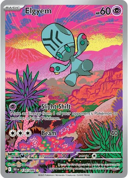 Elgyem - 120/086 - Illustration Rare (Inglés Foil NM)