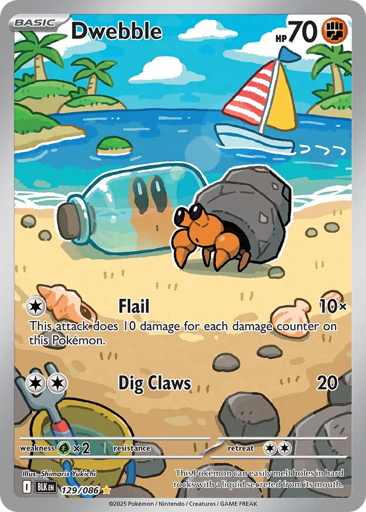 Dwebble - 129/086 - Illustration Rare (Español Foil NM)
