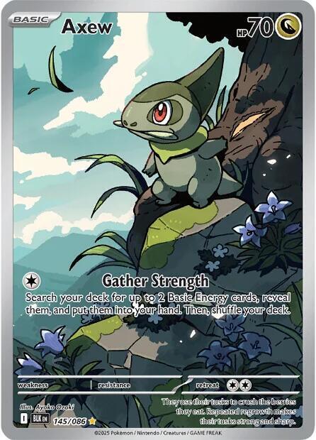 Axew - 145/086 - Illustration Rare (Español Foil NM)