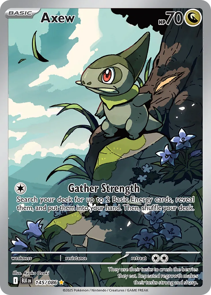 Axew - 145/086 - Illustration Rare (Inglés Foil NM)
