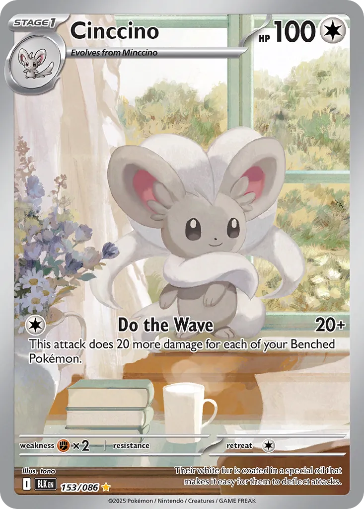 Cinccino - 153/086 - Illustration Rare (Inglés Foil LP)