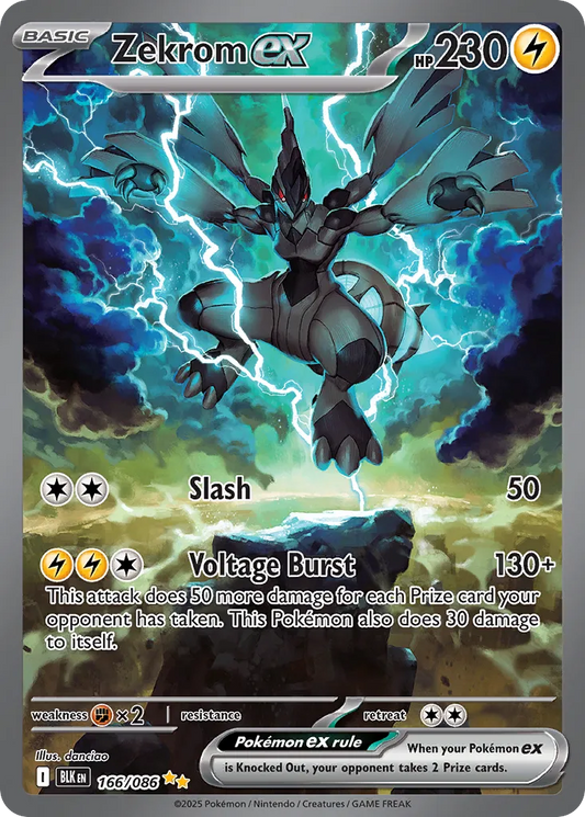Zekrom ex - 166/086 - Special Illustration Rare (Inglés Foil NM)