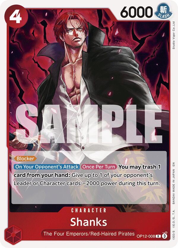 Shanks (008) - OP12-008 - Rare Foil (Inglés Foil NM)
