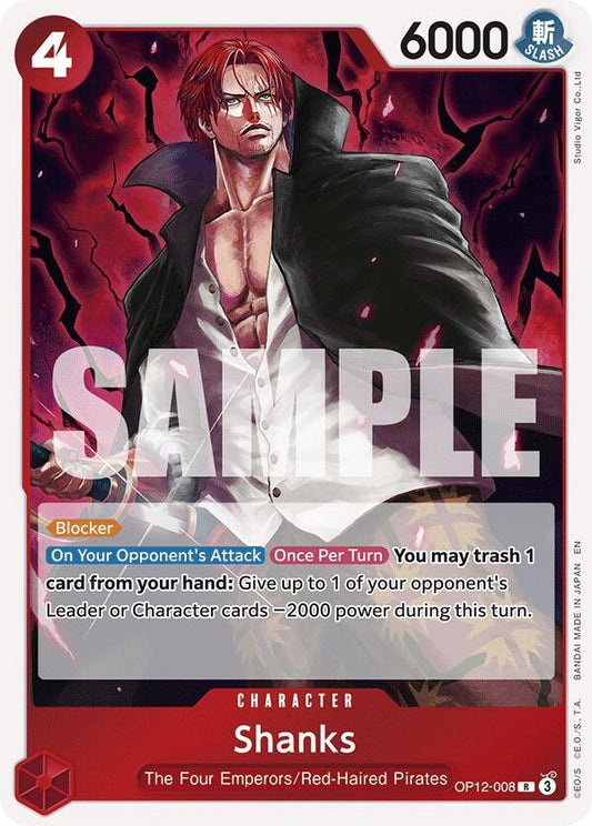 Shanks (008) - OP12-008 - Rare Foil (Inglés Foil NM)