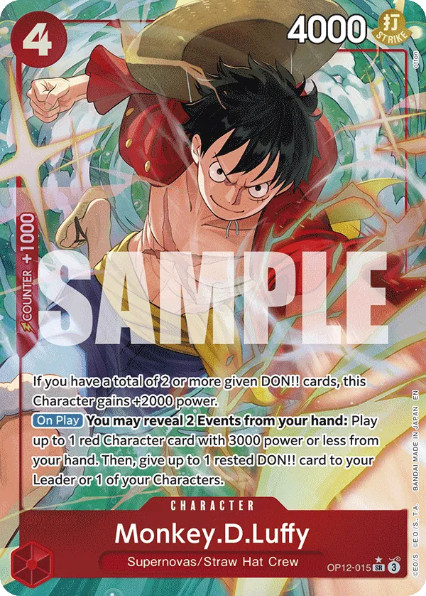 Monkey.D.Luffy (Alternate Art) - OP12-015 - Alternate Art Foil (Inglés Foil NM)