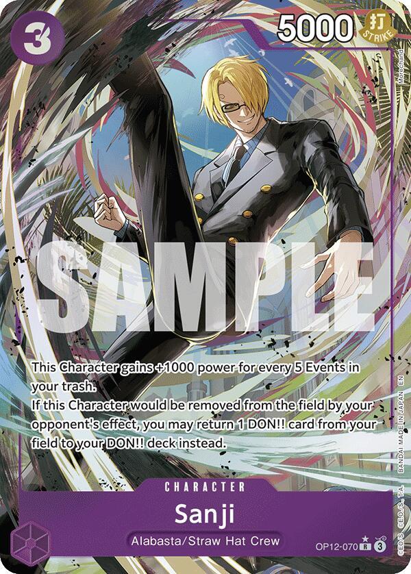 Sanji (070) (Alternate Art) - OP12-070 - Alternate Art Foil (Inglés Foil NM)