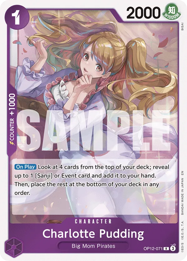 Charlotte Pudding - OP12-071 - Rare Foil (Inglés Foil LP)