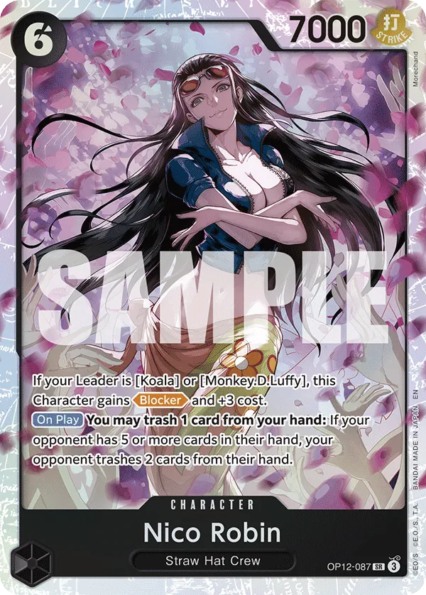 Nico Robin - OP12-087 - Super Rare Foil (Inglés Foil NM)