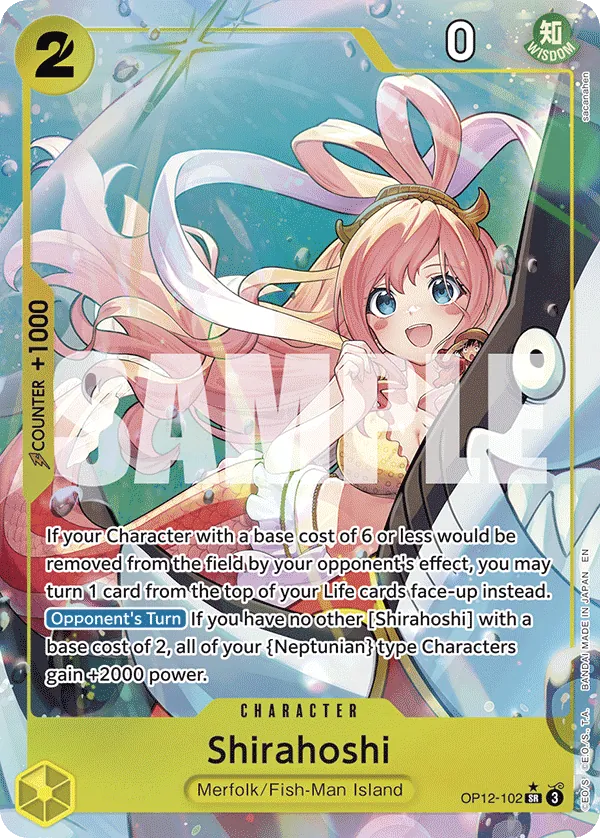 Shirahoshi (Alternate Art) - OP12-102 - Alternate Art Foil (Inglés Foil NM)