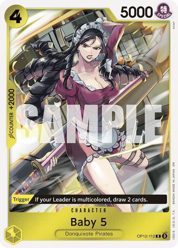 Baby 5 (112) - OP12-112 - Rare Foil (Inglés Foil NM)