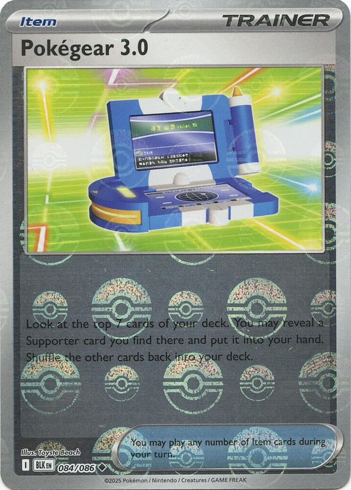 Pokegear 3.0 (Poke Ball Pattern) - 084/086 - Uncommon (Español Latino Foil NM)