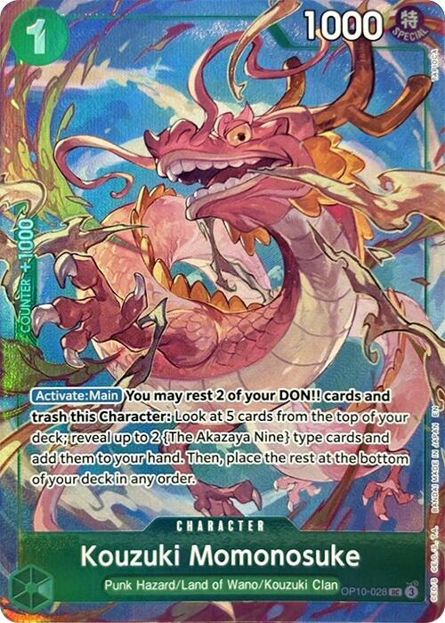 Kouzuki Momonosuke (Premium Card Collection -Best Selection Vol. 4-) - OP10-028 - Uncommon Foil (Inglés Foil NM)