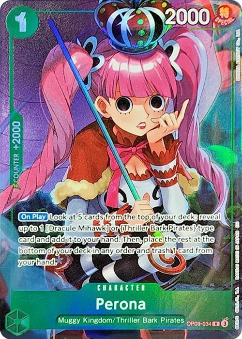 Perona (Illustration Box Vol.4) - OP09-034 - Rare Foil (Inglés Foil NM)
