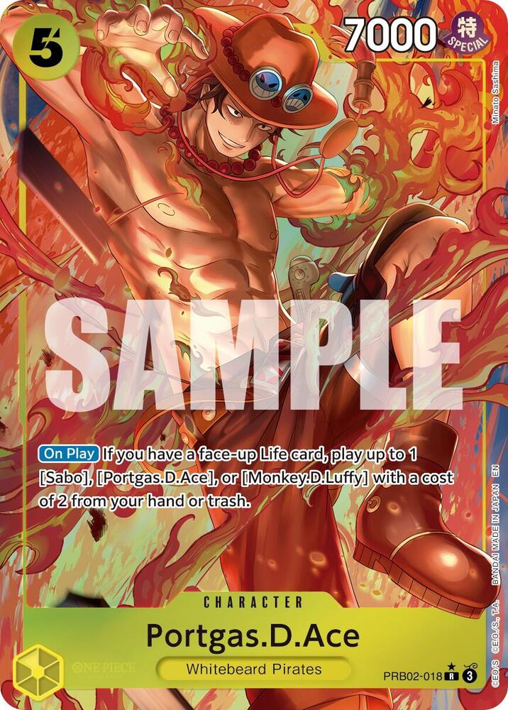 Portgas.D.Ace - PRB02-018 (Alternate Art) - PRB02-018 - Alternate Art Foil (Inglés Foil NM)