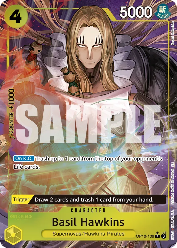 Basil Hawkins - OP10-109 (Alternate Art) - OP10-109 - Alternate Art Foil (Inglés Foil NM)