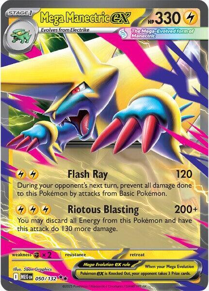 Mega Manectric ex - 050/132 - Double Rare (Español Foil NM)