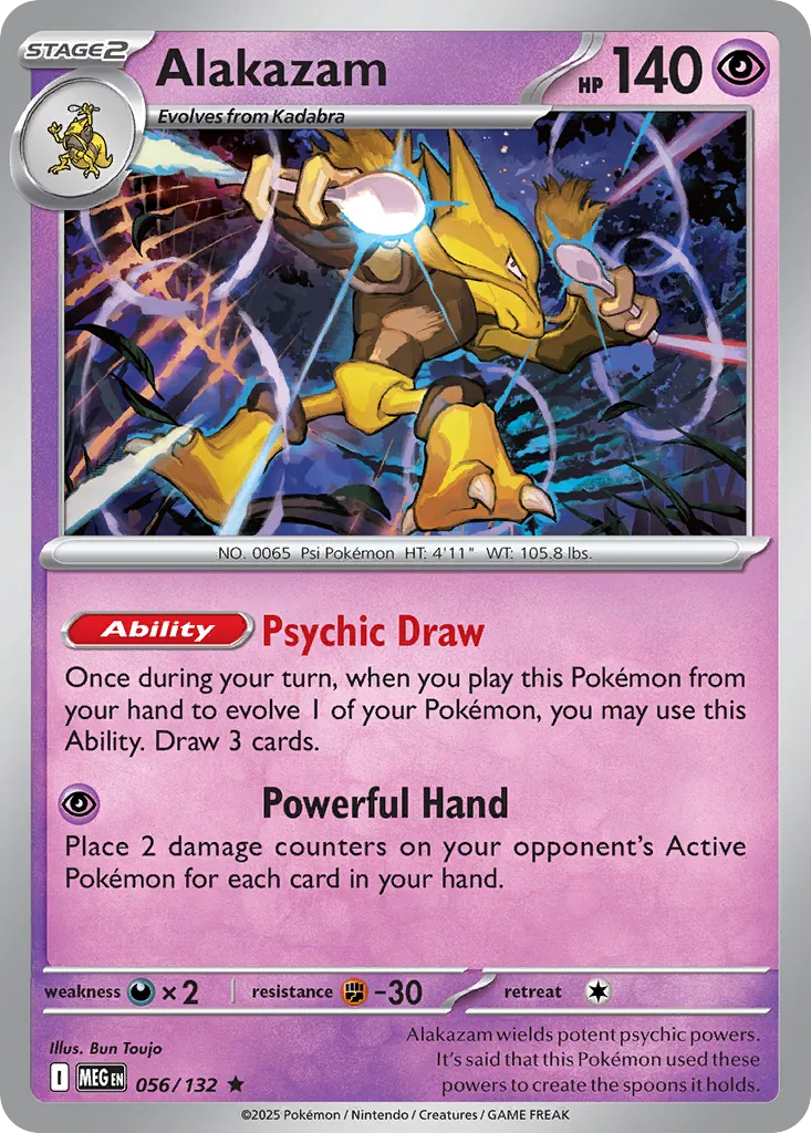 Alakazam - 056/132 - Rare (Español Latino Foil NM)