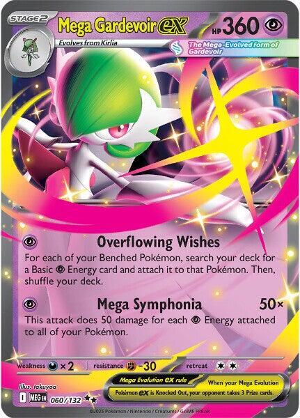 Mega Gardevoir ex - 060/132 - Double Rare (Inglés Foil NM)