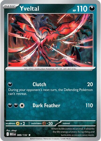 Yveltal - 088/132 - Rare (Inglés Foil NM)