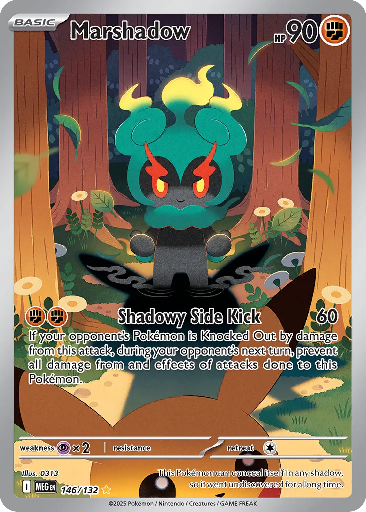 Marshadow - 146/132 - Illustration Rare (Inglés Foil NM)