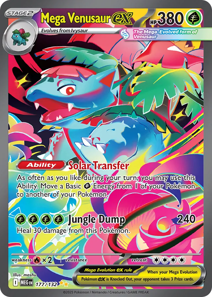 Mega Venusaur ex - 177/132 - Special Illustration Rare (Inglés Foil NM)