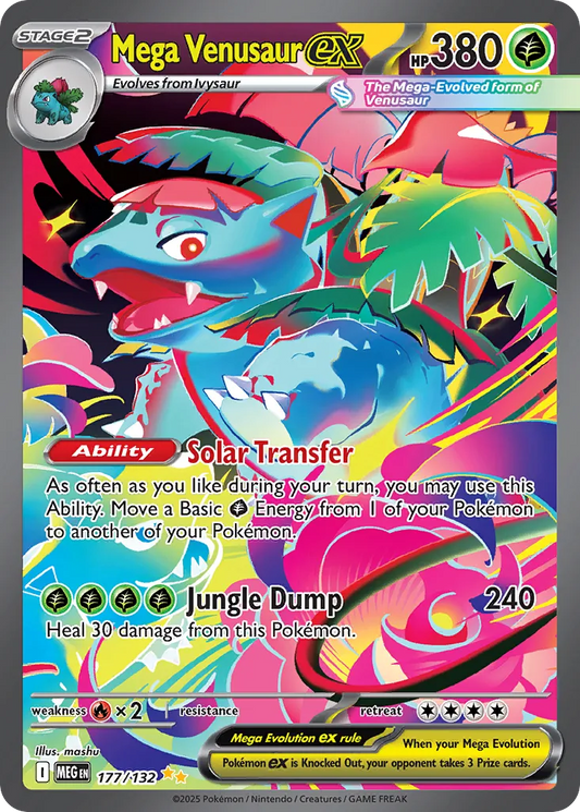 Mega Venusaur ex - 177/132 - Special Illustration Rare (Inglés Foil NM)