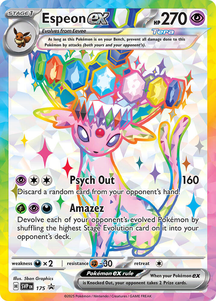 Espeon ex - 175 - Promo (Español Foil NM)