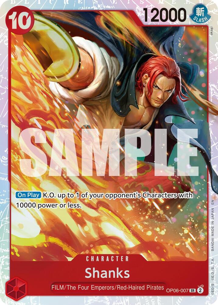 Shanks (Reprint) - OP06-007 - Super Rare Foil (Inglés Foil NM)