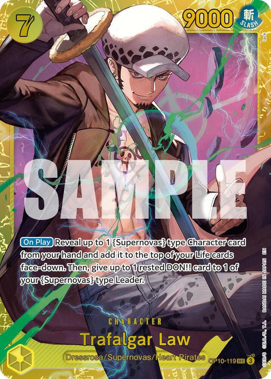 Trafalgar Law - OP10-119 (Reprint) - OP10-119 - Secret Rare Foil (Inglés Foil NM)
