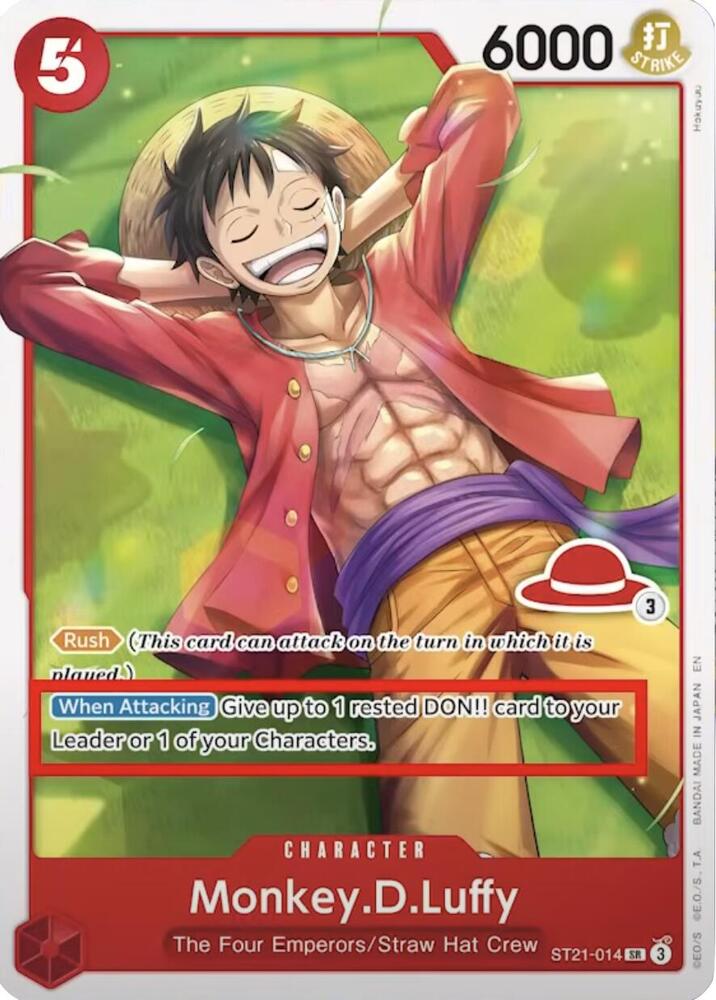Monkey.D.Luffy - ST21-014 (Luffy Deck) - ST21-014 - Super Rare (Inglés NM)