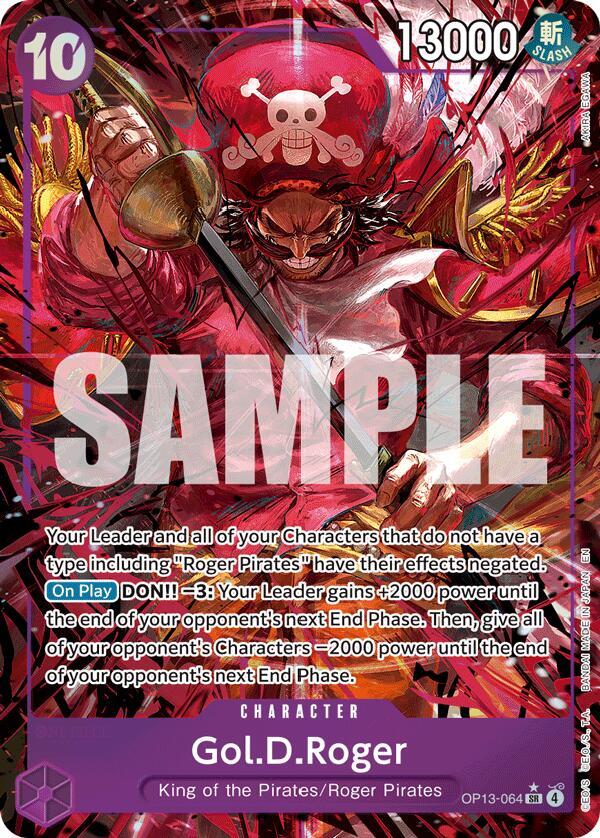 Gol.D.Roger (064) (Alternate Art) - OP13-064 - Alternate Art Foil (Inglés Foil NM)