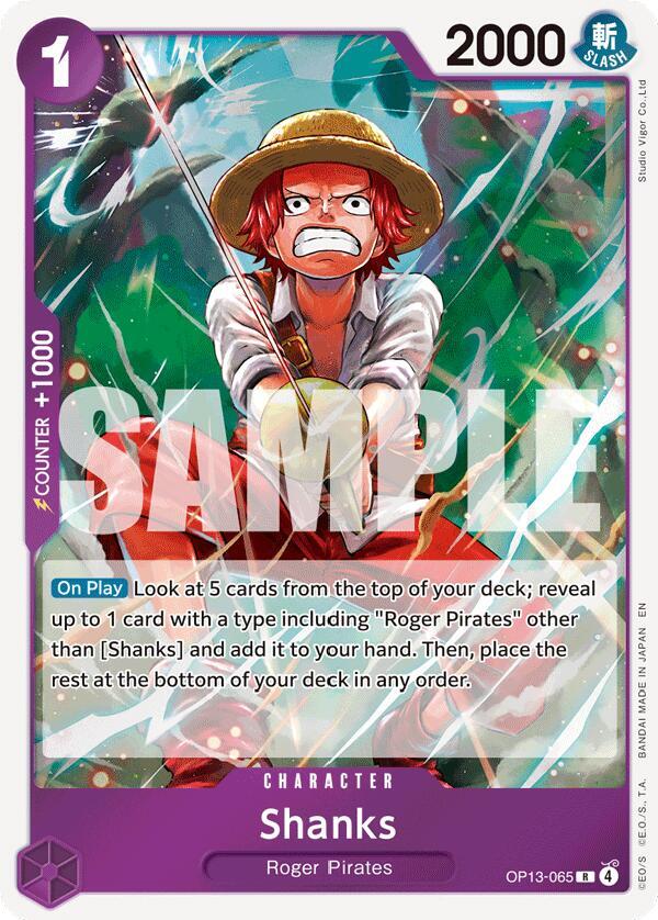 Shanks (065) - OP13-065 - Rare Foil (Inglés Foil NM)