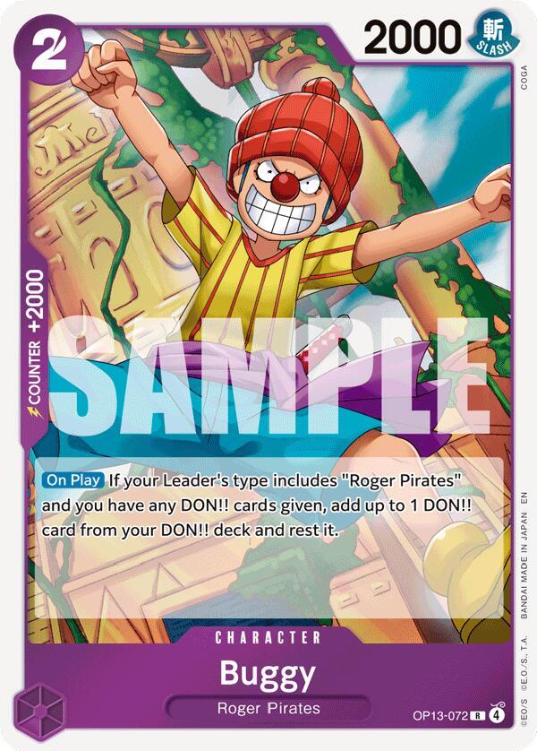Buggy - OP13-072 - Rare Foil (Inglés Foil NM) – Drawn
