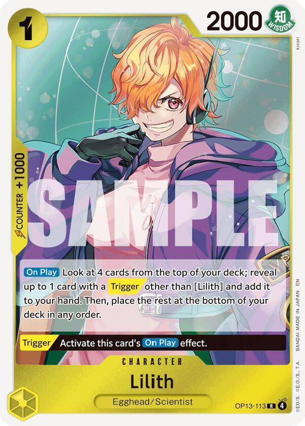 Lilith - OP13-113 - Rare Foil (Inglés Foil NM)