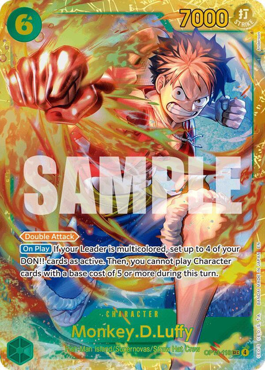 Monkey.D.Luffy (118) - OP13-118 - Secret Rare Foil (Inglés Foil NM)
