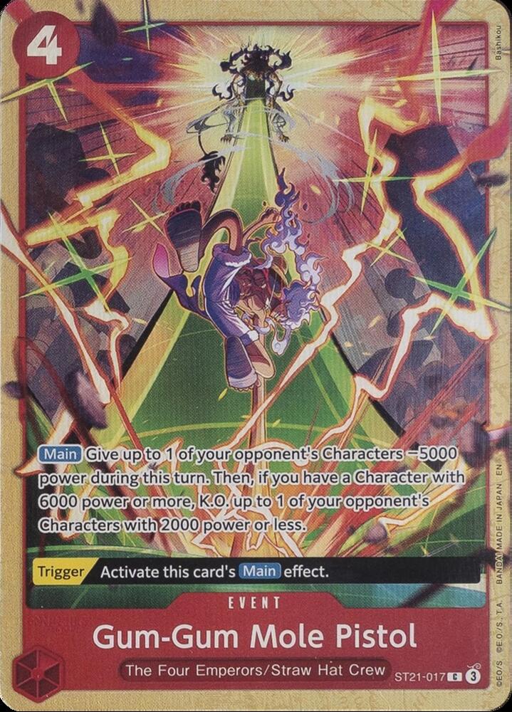 Gum-Gum Mole Pistol (Premium Card Collection -Best Selection Vol. 5-) - ST21-017 - Common Foil (Inglés Foil NM)