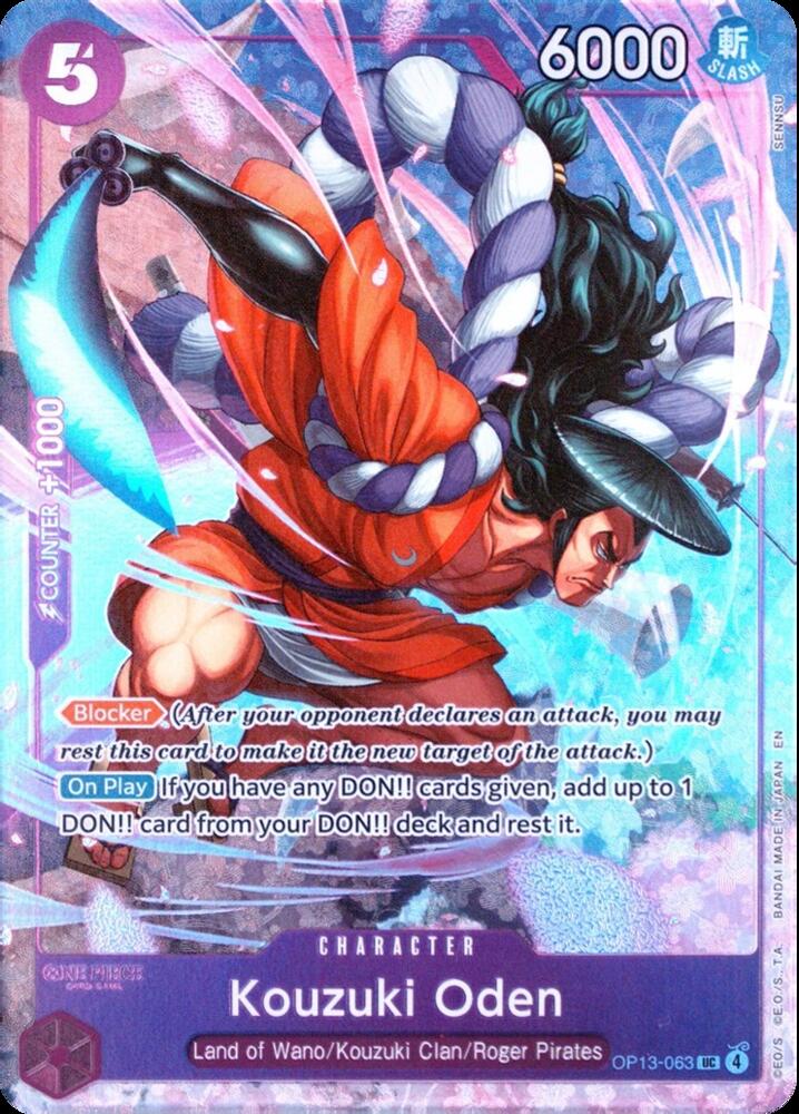 Kouzuki Oden (Premium Card Collection -Best Selection Vol. 5-) - OP13-063 - Uncommon Foil (Inglés Foil NM)