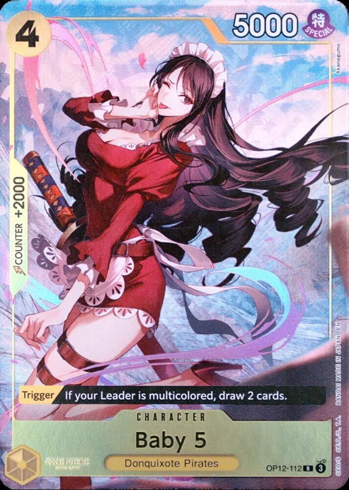 Baby 5 (Premium Card Collection -Best Selection Vol. 5-) - OP12-112 - Rare Foil (Inglés Foil NM)