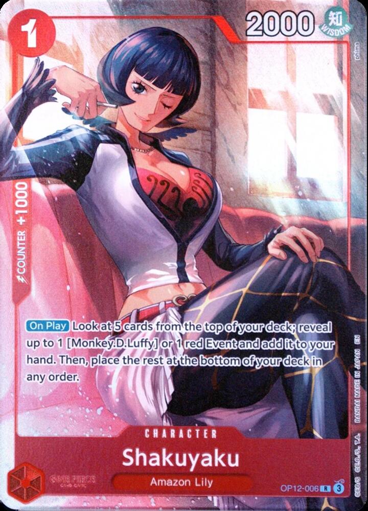 Shakuyaku (Premium Card Collection -Best Selection Vol. 5-) - OP12-006 - Rare Foil (Inglés Foil NM)