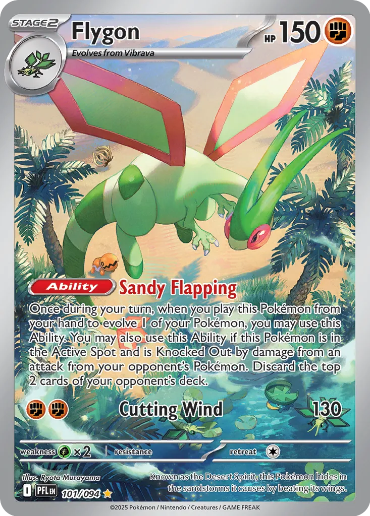 Flygon - 101/094 - Illustration Rare (Español Latino Foil NM)