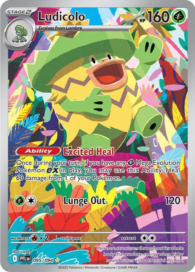 Ludicolo - 095/094 - Illustration Rare (Inglés Foil NM)