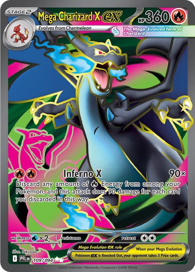 Mega Charizard X ex - 109/094 - Ultra Rare (Inglés Foil NM)