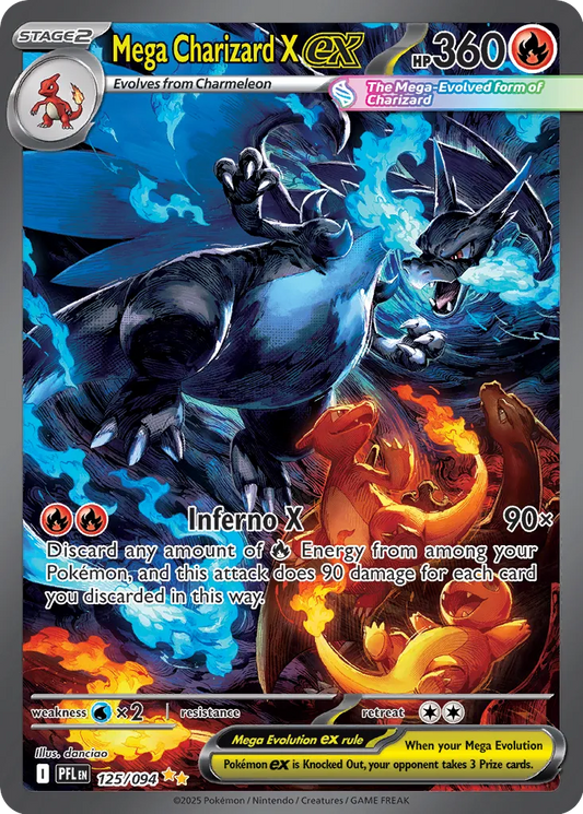 Mega Charizard X ex - 125/094 - Special Illustration Rare (Inglés Foil NM)