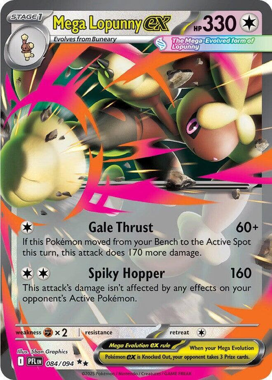 Mega Lopunny ex - 084/094 - Double Rare (Inglés Foil NM)