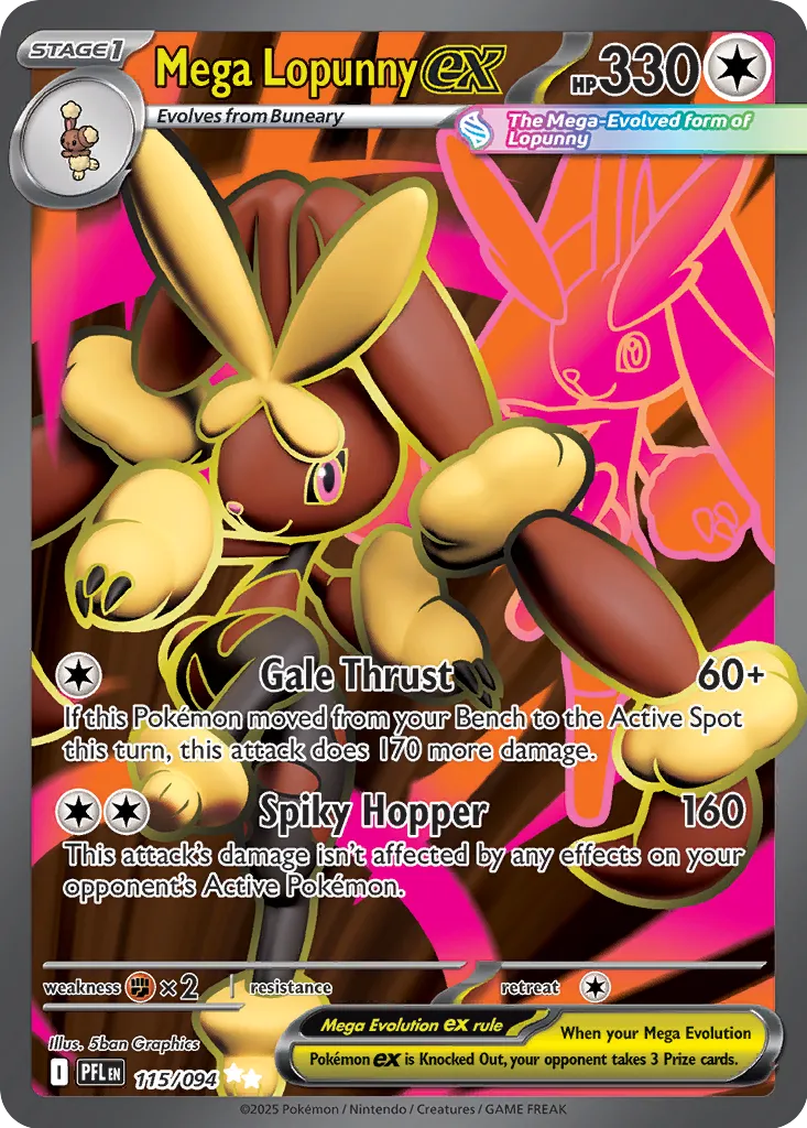 Mega Lopunny ex - 115/094 - Ultra Rare (Español Foil NM)