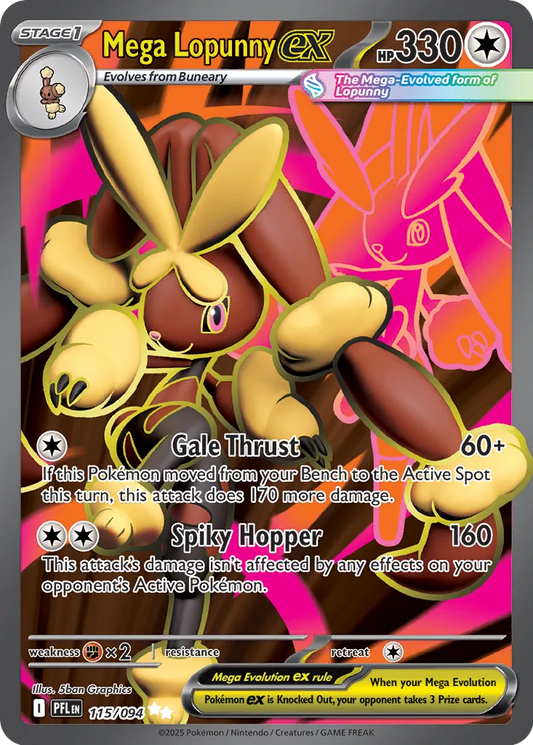 Mega Lopunny ex - 115/094 - Ultra Rare (Español Foil NM)
