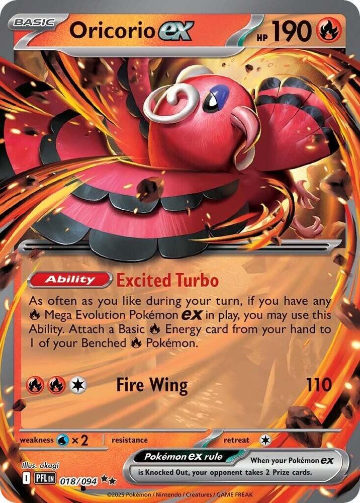 Oricorio ex - 018/094 - Double Rare (Español Foil NM)
