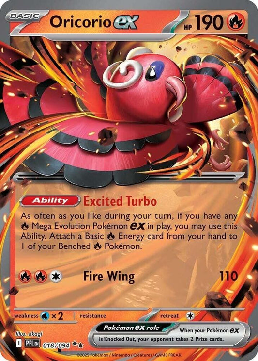 Oricorio ex - 018/094 - Double Rare (Español Foil NM)