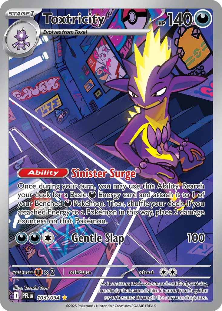 Toxtricity - 103/094 - Illustration Rare (Español Foil NM)