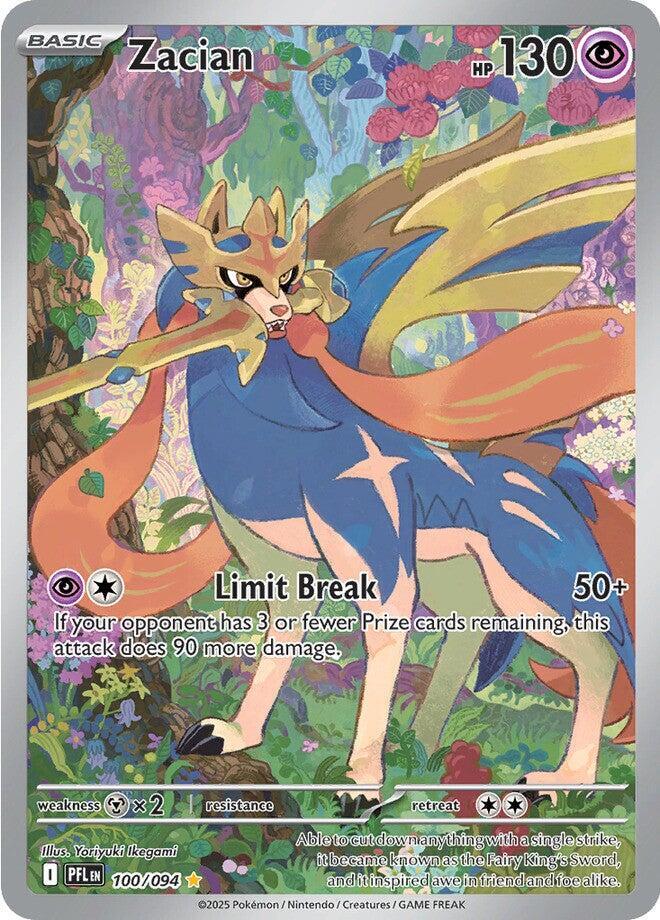 Zacian - 100/094 - Illustration Rare (Inglés Foil NM)